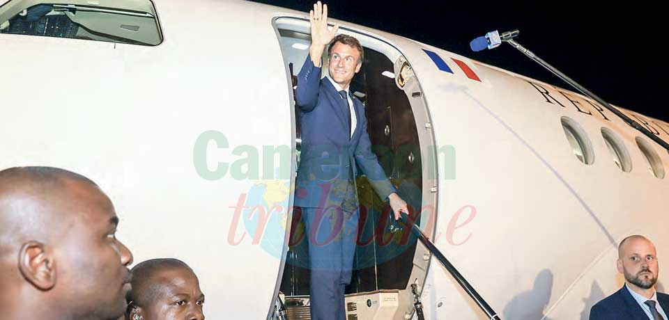 President Emmanuel Macron was accorded a wonderful farewell ceremony at the Yaounde-Nsimalen International Airport on July 26, 2022.