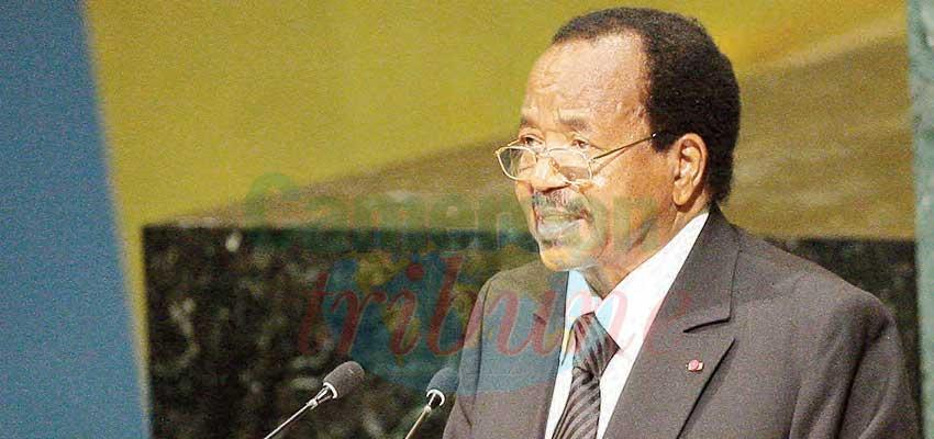 Paul Biya : la paix, un credo