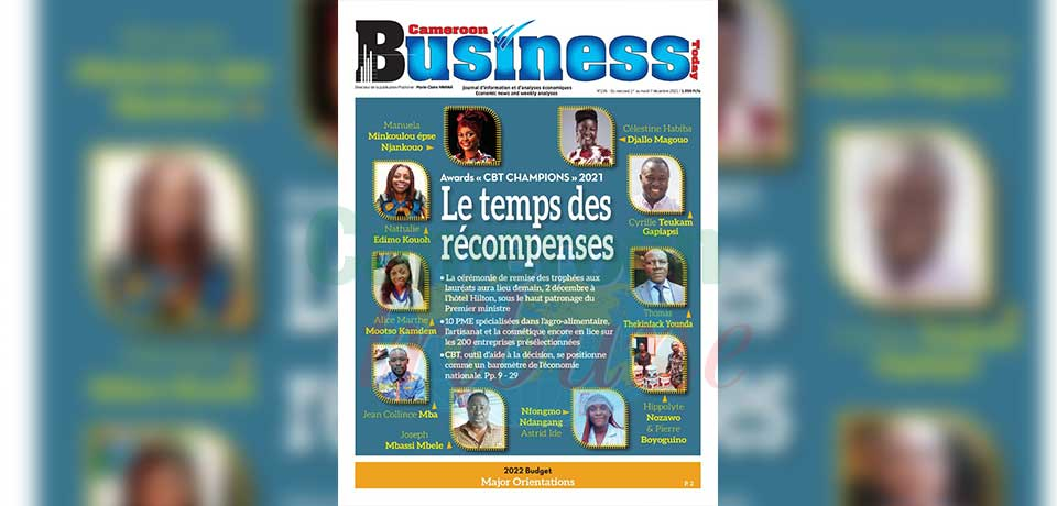 A l’initiative de la Société de presse et d’éditions du Cameroun, la première édition des awards baptisés « CBT champions » se tiendra ce 02 décembre à Yaoundé. A l’initiative de la Société de presse et d’éditions du Cameroun, la première édition des awards baptisés « CBT champions » se tiendra ce 02 décembre à Yaoundé.