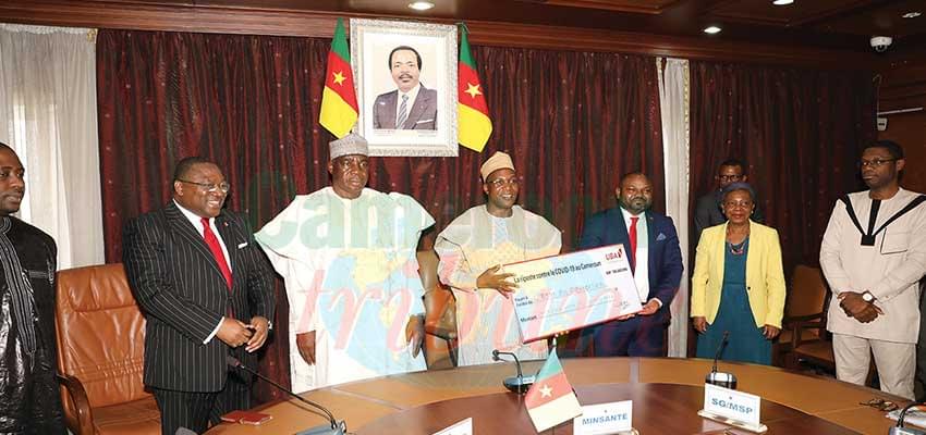 Covid-19 : Uba offre un chèque de 150 millions Covid-19 : Uba offre un chèque de 150 millions