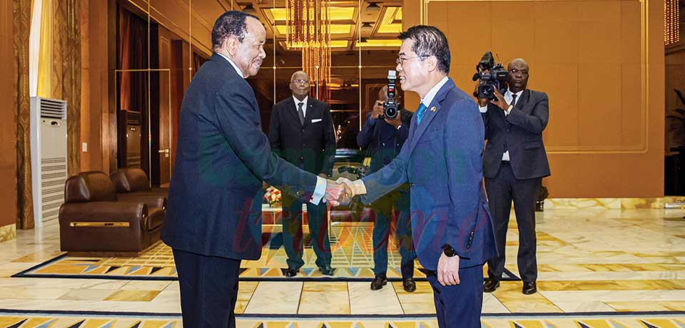 Diplomats designate from Equatorial Guinea, South Korea, Belgium, Tunisia and Turkey presented documents calling back their predecessors and sending them to Cameroon to President Paul Biya in a solemn and highly symbolic ceremony on Friday June 2, 2023.