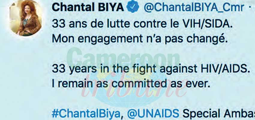 Lutte contre le sida : Chantal Biya toujours engagée