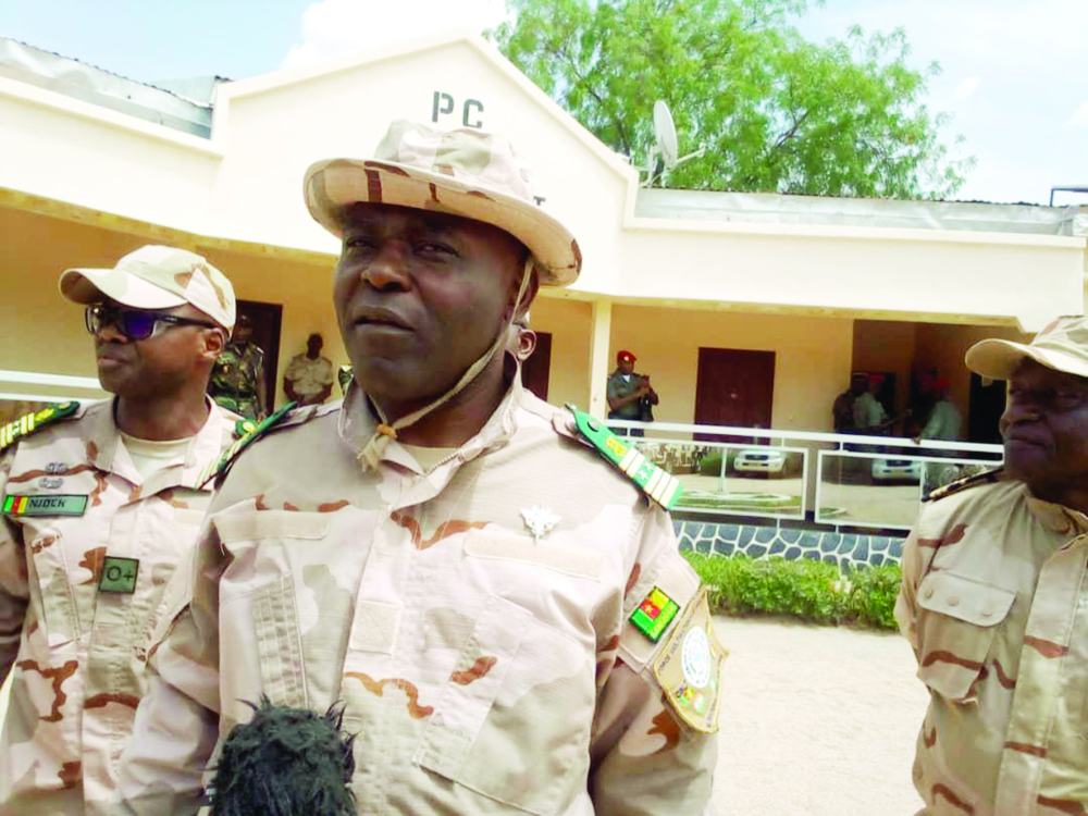 Colonel Tiokap Pierre Loti, commandant le secteur N°1 de la Force multinationale mixte.