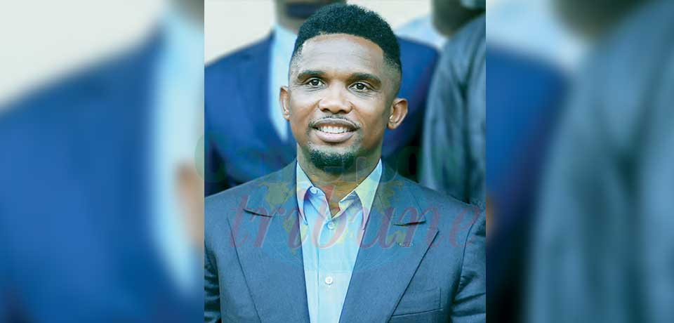 Samuel Eto’o, président de la Fédération camerounaise de football.