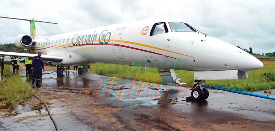 Avion sorti de piste à Nsimalen : plus de peur que de mal Avion sorti de piste à Nsimalen : plus de peur que de mal
