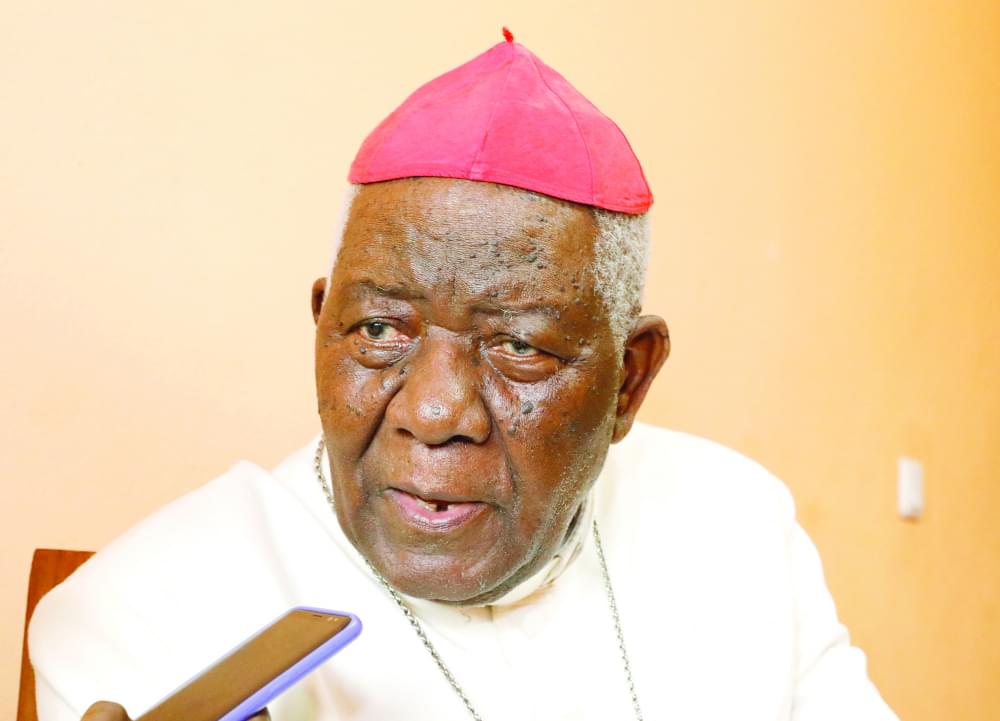 Christian Cardinal Tumi, Archbishop Emeritus of the Douala Dioceses.