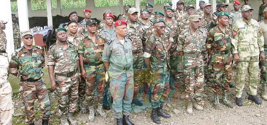 Major General René Claude Meka in Buea yesterday.