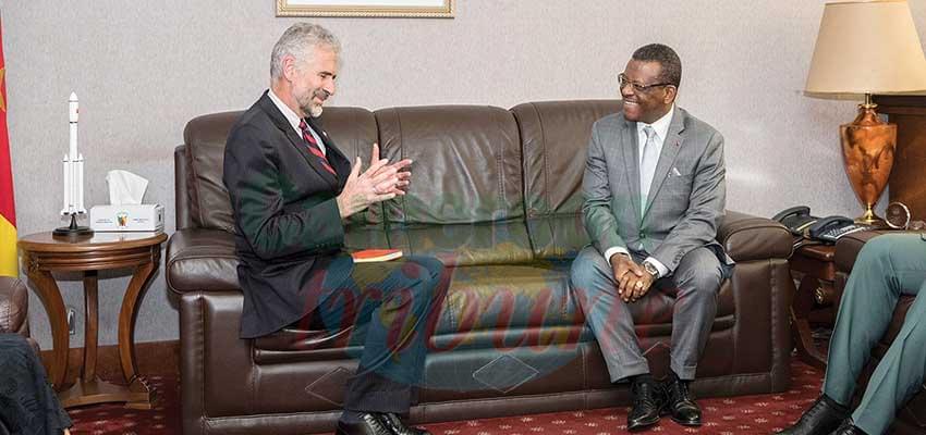 PM Dion Ngute and new Canadian High Commissioner discussing ways of fostering relations.