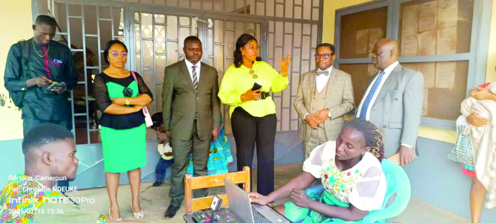 Visite du pool d’inscription de la commune de Bertoua I.