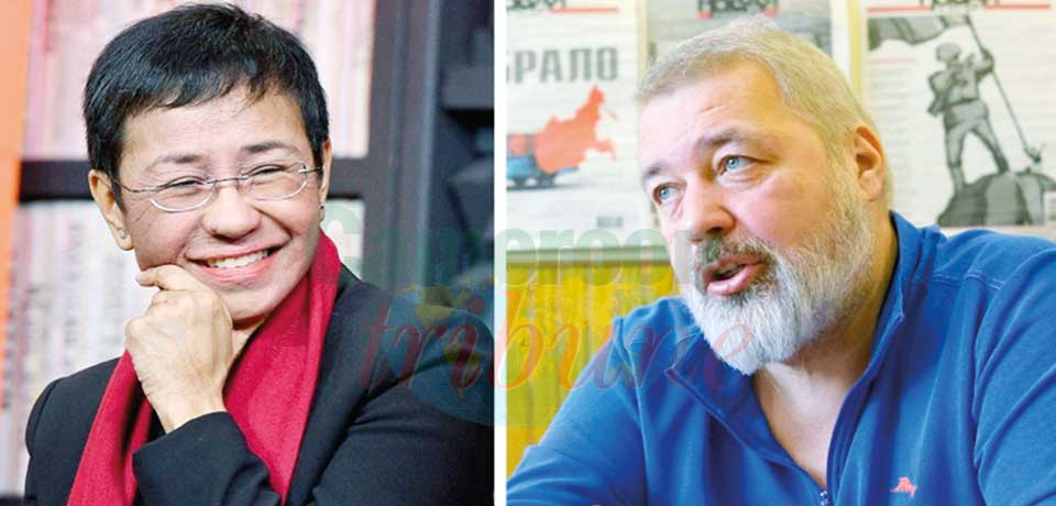 Les journalistes Maria Ressa et Dmitry Muratov, prix Nobel de la paix. Nobel 2021 : les lauréats sont connus