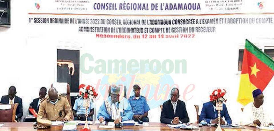 Conseil régional de l’Adamaoua : les comptes 2022 adoptés