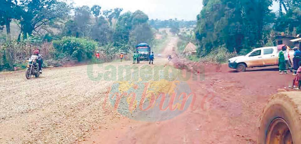 Route Babadjou-Bamenda: Les travaux vont bon train