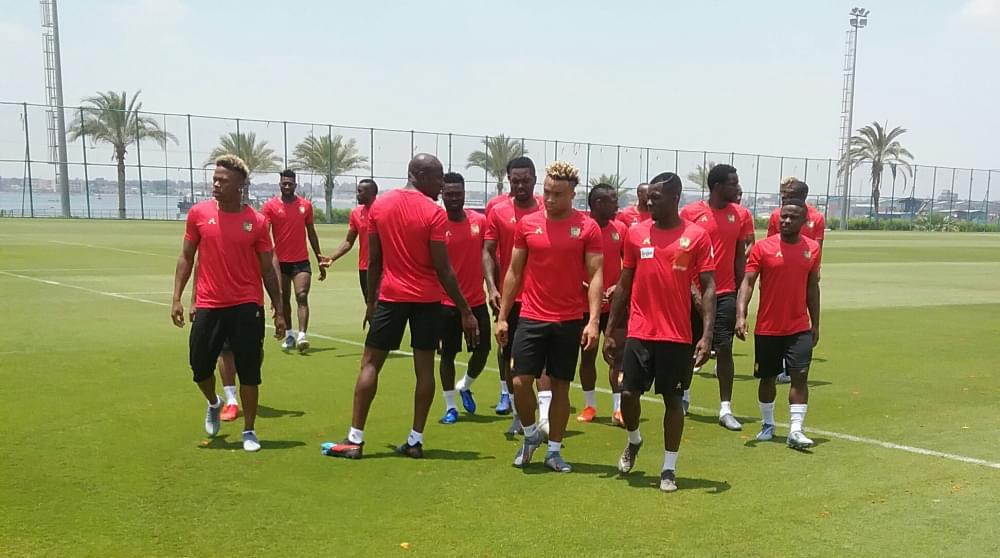 Les Lions indomptables au travail à Ismaïlia