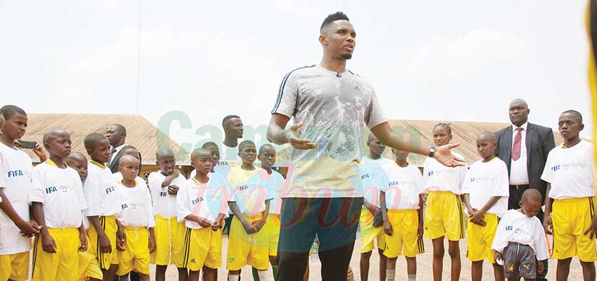 Engagement social: Eto’o en professeur de sport