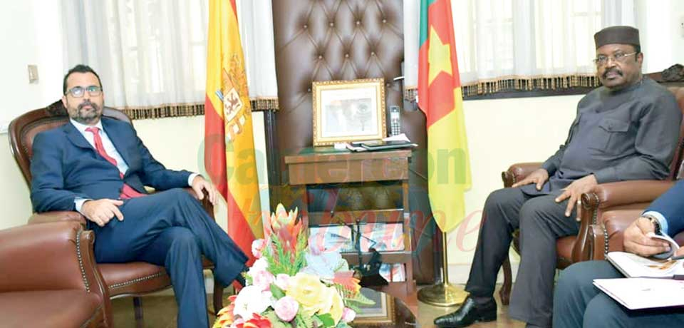 Minister Felix Mbayu on June 7, 2023 granted an audience to Ambassador Ignacio Garcia Lumbreras.