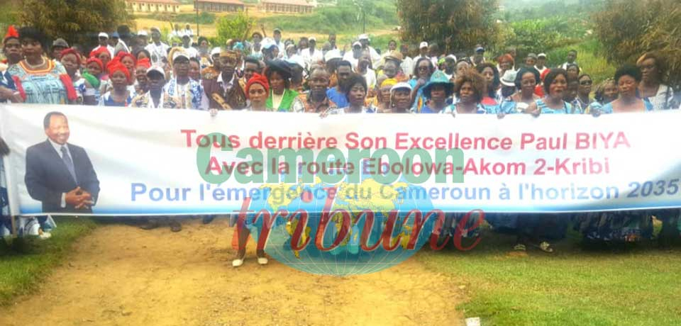 Une marche populaire a eu lieu le 5 janvier dernier à Akom II. Comme manifestation de gratitude à l’endroit du chef de l’État.