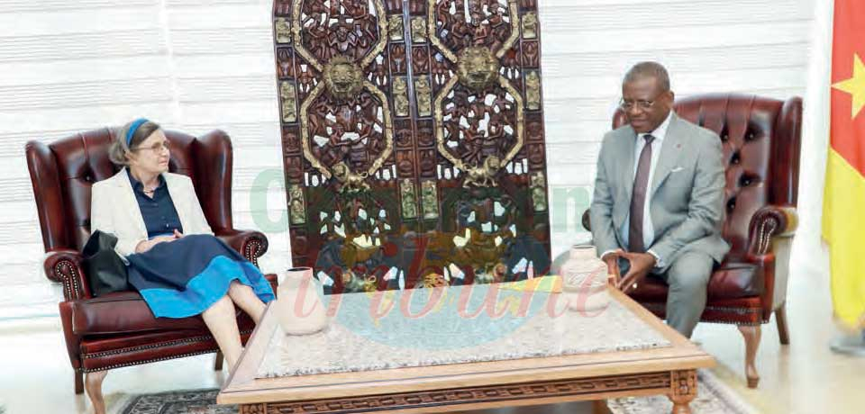 This was during a farewell audience granted by the Prime Minister, Joseph Dion Ngute, on behalf of the Head of State to the outgoing German Ambassador to Cameroon, Dr Corinna Fricke on May 16, 2025. This was during a farewell audience granted by the Prime Minister, Joseph Dion Ngute, on behalf of the Head of State to the outgoing German Ambassador to Cameroon, Dr Corinna Fricke on May 16, 2025.