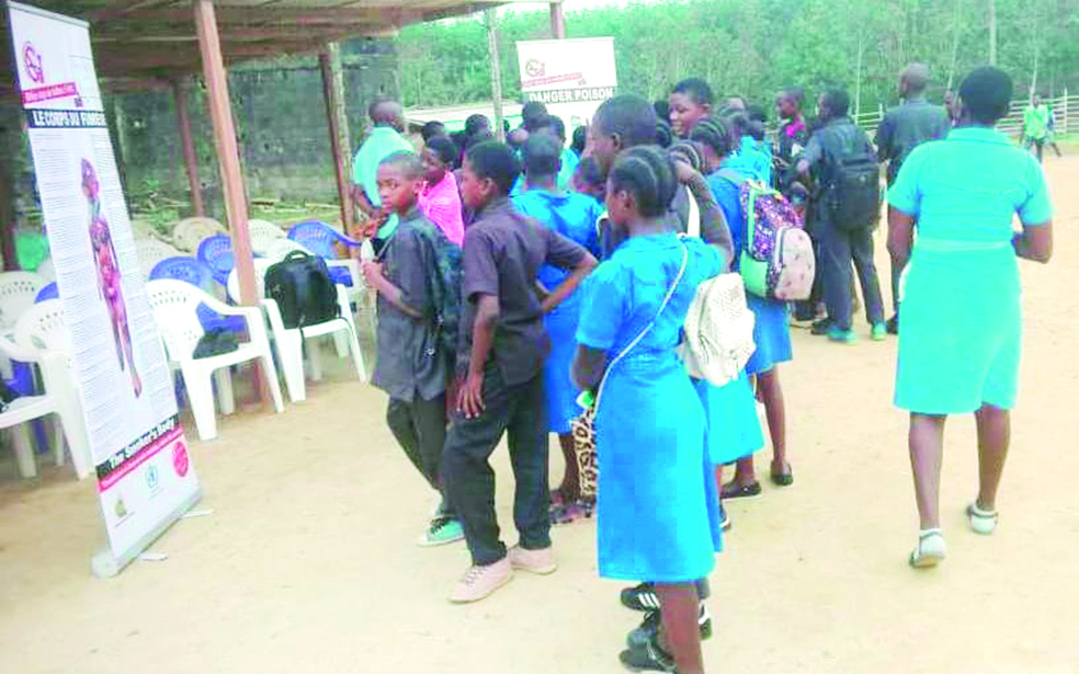 Young people sensitised to stop chichi, alcohol and Tramol consumption.