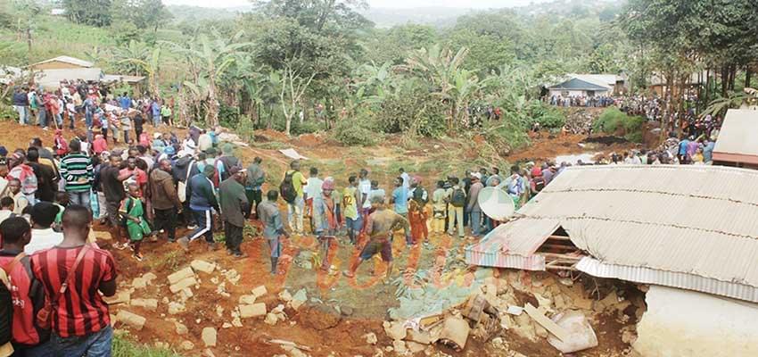 Eboulement : drame à Bafoussam Eboulement : drame à Bafoussam