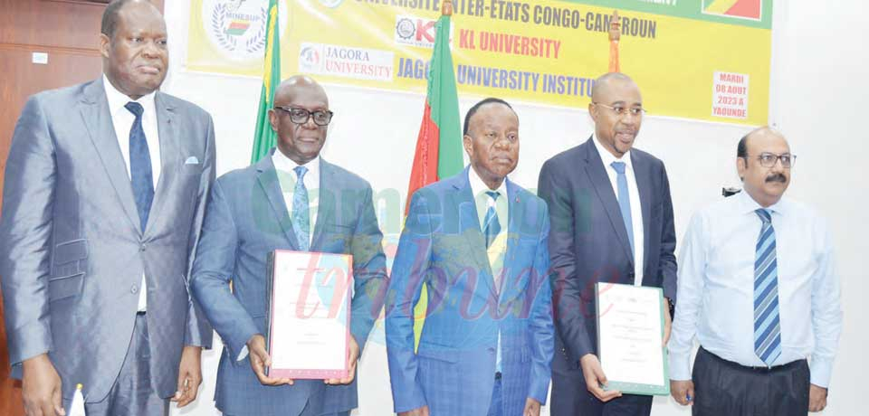 Université inter-Etats Congo-Cameroun : un nouveau partenaire indien Université inter-Etats Congo-Cameroun : un nouveau partenaire indien