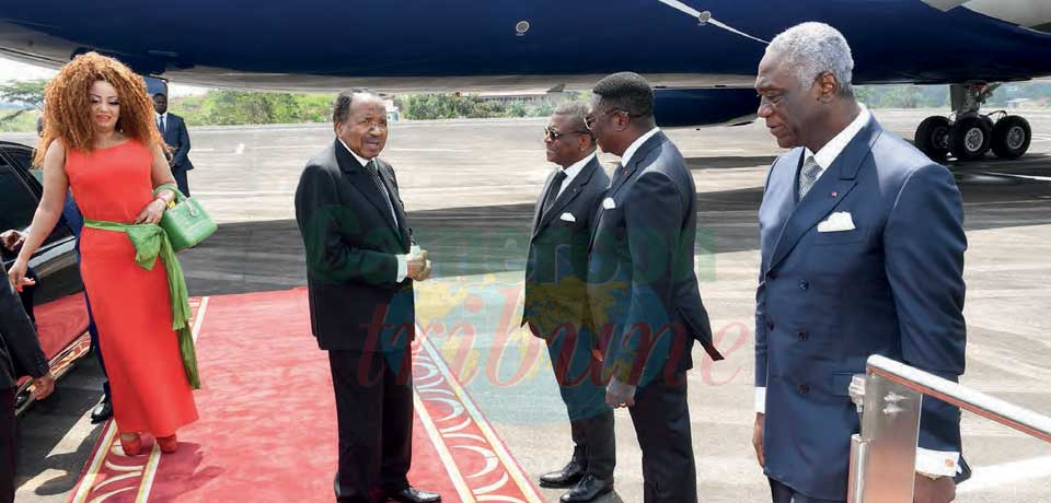 Paul and Chantal Biya were seen off at the Nsimalen International Airport on December 9, 2022 by the Head of State’s close collaborators.