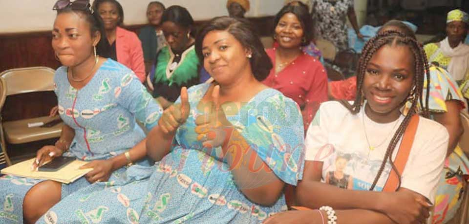 Tabe Maureen a été élue hier à l’issue d’une assemblée générale élective, en présence de la directrice générale, présidente d’honneur de la Sopecam Women’s Association. Tabe Maureen a été élue hier à l’issue d’une assemblée générale élective, en présence de la directrice générale, présidente d’honneur de la Sopecam Women’s Association.