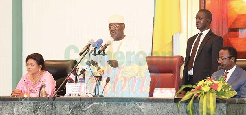 Hon. Cavaye Yeguie Djibril stating the priorities the 2020 State budget should tackle. Hon. Cavaye Yeguie Djibril stating the priorities the 2020 State budget should tackle.