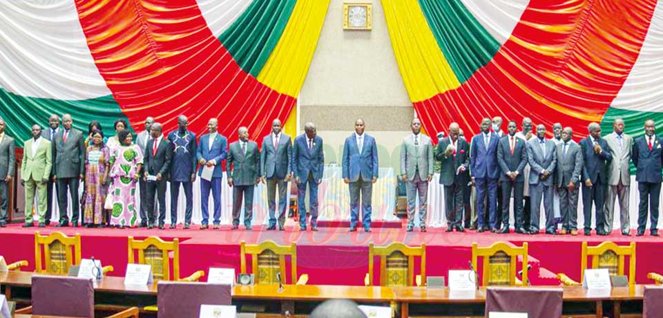 Participants at the national dialogue form.