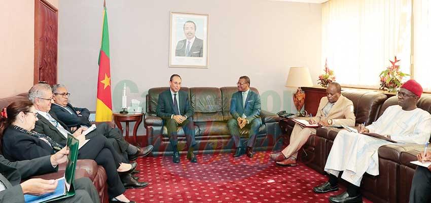 Institute Pasteur officials in the audience with the Prime Minister.