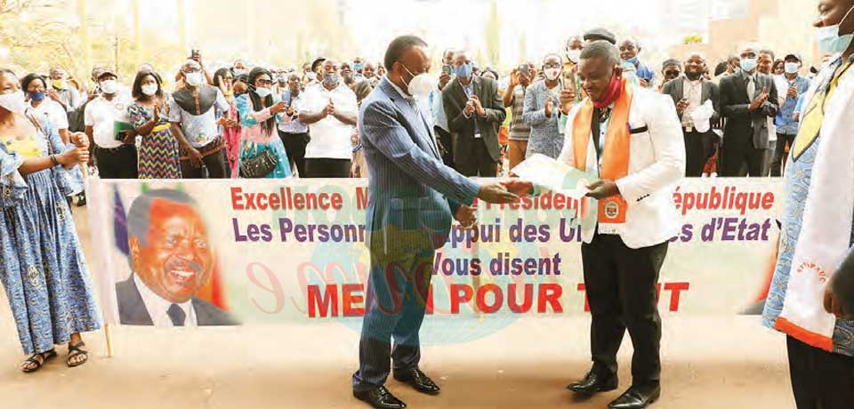 State Universities : Support Staff Thank President Paul Biya State Universities : Support Staff Thank President Paul Biya