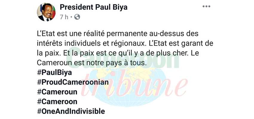 Paul Biya: de la prééminence de l'Etat