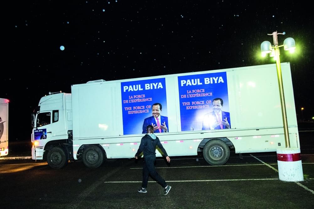 Multifaceted Campaign Vans For Paul Biya