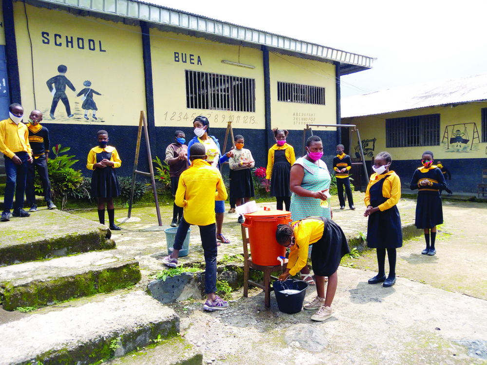 Basic Education  : Buea Schools Effectively Using Covid-19 Kits