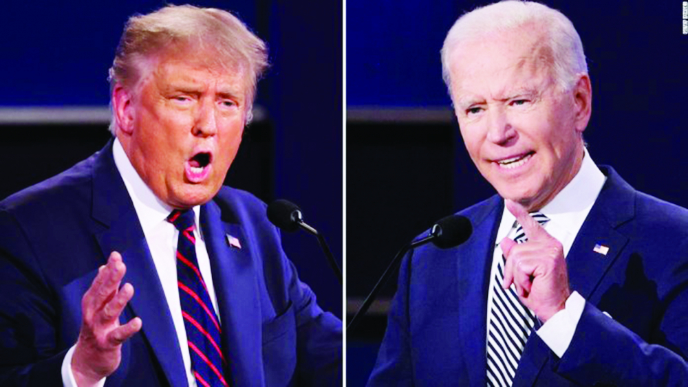 Le républicain Donald Trump et son adversaire démocrate, Joe Biden se soumettent demain au verdict des urnes.