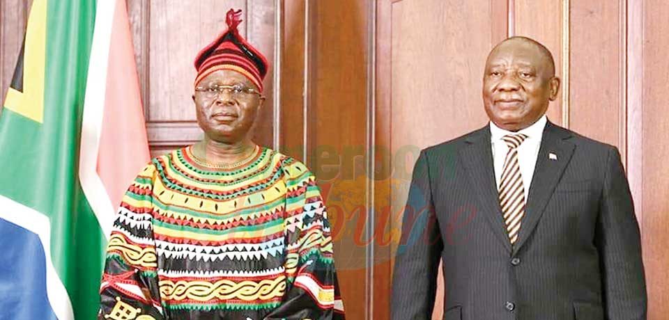 South Africa Cameroon’s : High Commissioner Presents Credentials South Africa Cameroon’s : High Commissioner Presents Credentials