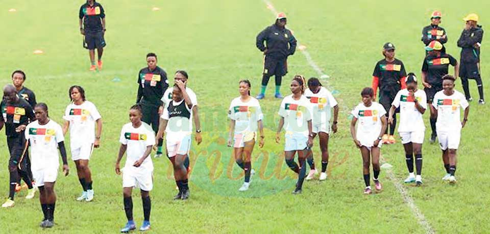 Women’s 2024 AFCON Qualifications : Lionesses Train In Douala Women’s 2024 AFCON Qualifications : Lionesses Train In Douala
