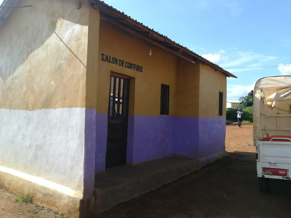 The advent of solar energy to Wogomdou has enabled the health centre to set up a barber's shop/beauty salon.