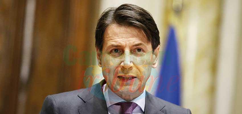 Italy’s out-going Prime Minister Giuseppe Conte.