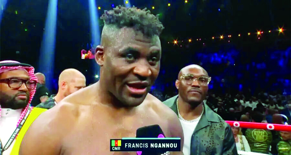 Francis Ngannou, champion MMA.