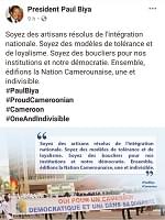 Paul Biya: l’appel à l’intégration nationale
