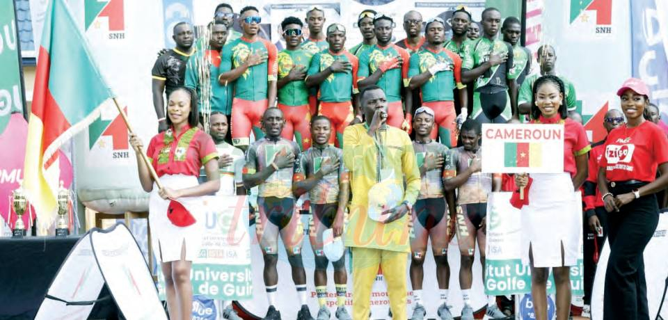 Grand prix cycliste international Chantal Biya: Sur la ligne de départ