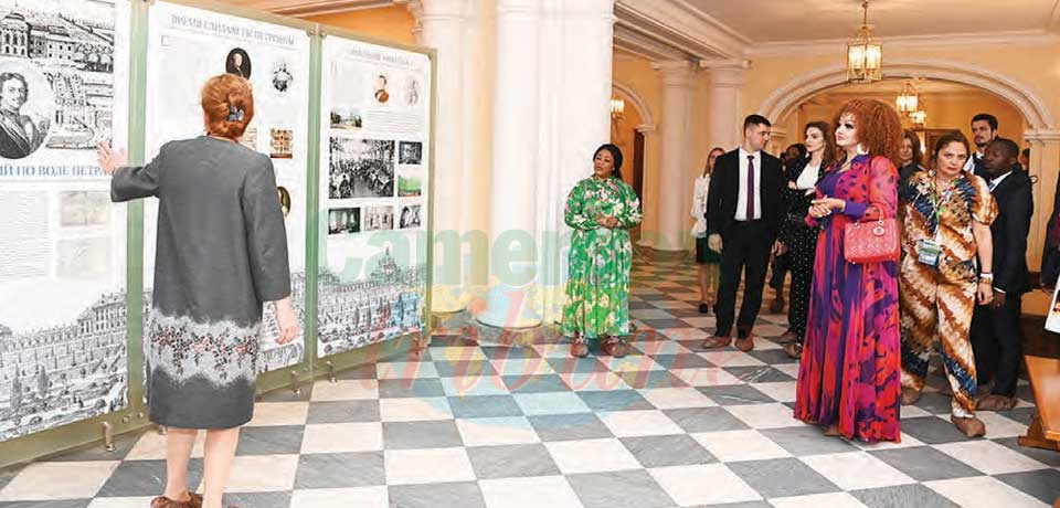 Chantal Biya Discovers Historic St. Petersburg