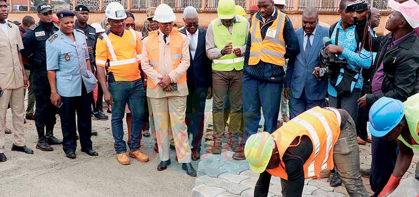 Chantier de la CAN à Bafoussam: le rythme est bon