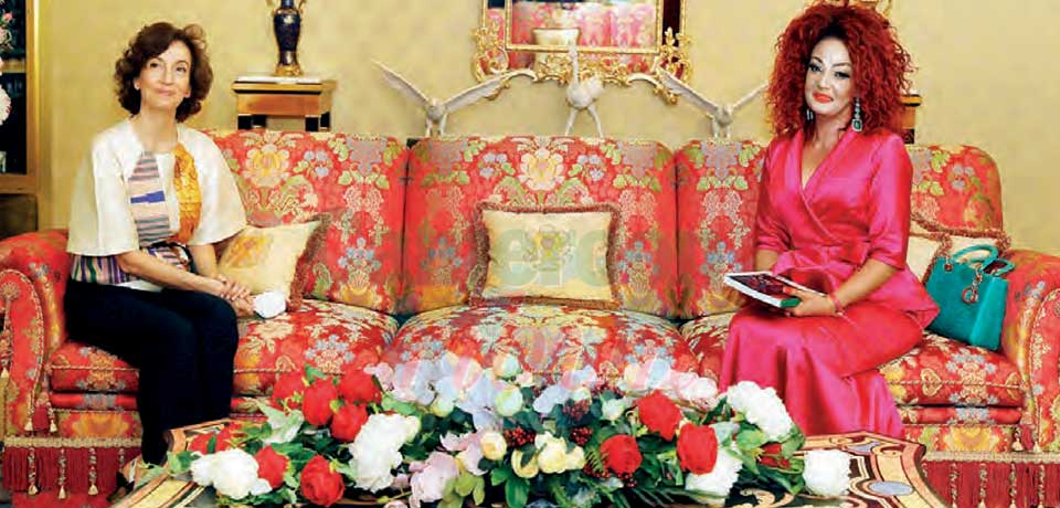 Audrey Azoulay and Chantal Biya had a pleasant time together. Audrey Azoulay and Chantal Biya had a pleasant time together.