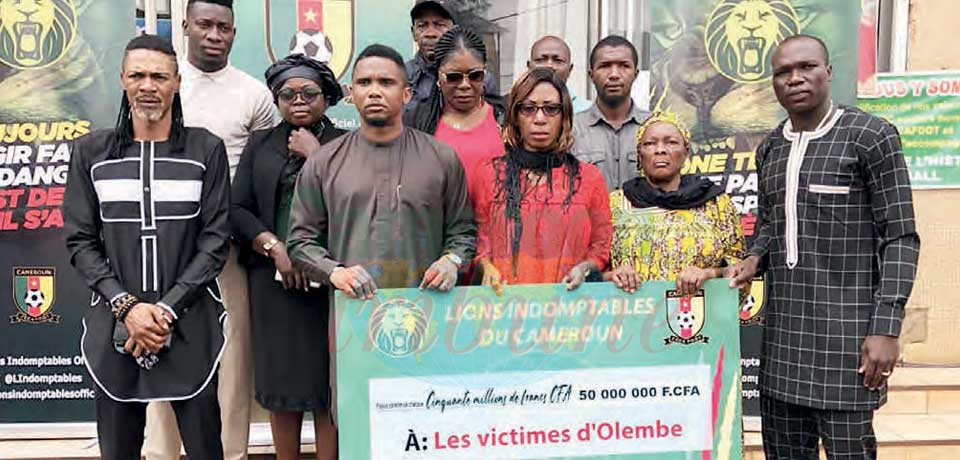 Olembe Stampede : Indomitable Lions Donate To Bereaved Families