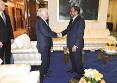 It was a convivial Paul Biya-Pierre Castel meeting.