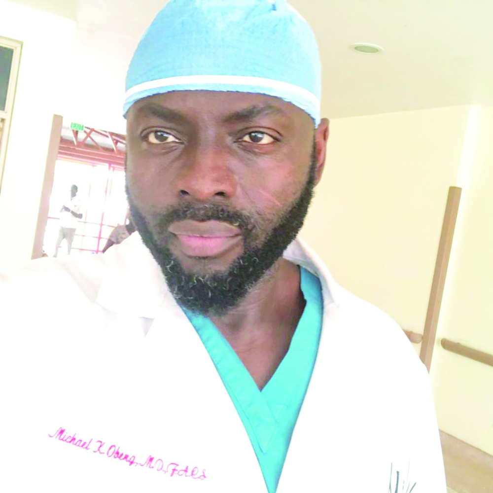 Dr Michael K. Obeng, Ghanian-American plastic surgeon, founder of RESTORE, The Foundation for reconstructive surgery.