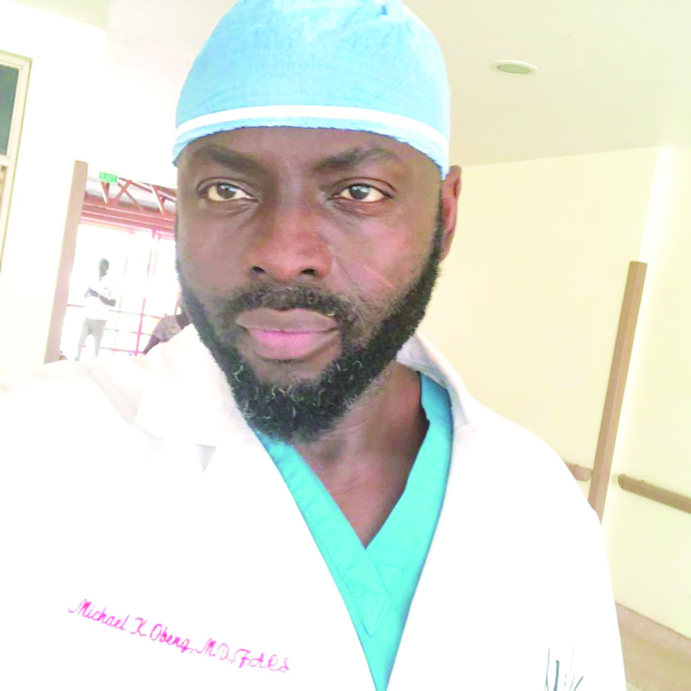 Dr Michael K. Obeng, Ghanian-American plastic surgeon, founder of RESTORE, The Foundation for reconstructive surgery. Dr Michael K. Obeng, Ghanian-American plastic surgeon, founder of RESTORE, The Foundation for reconstructive surgery.
