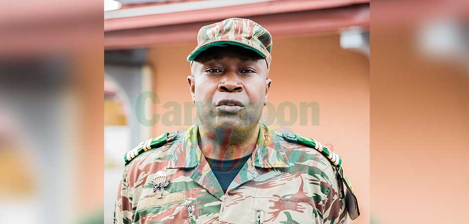 Colonel Simon Ndongo Ndongo, commandant du 11e régiment du Génie militaire.