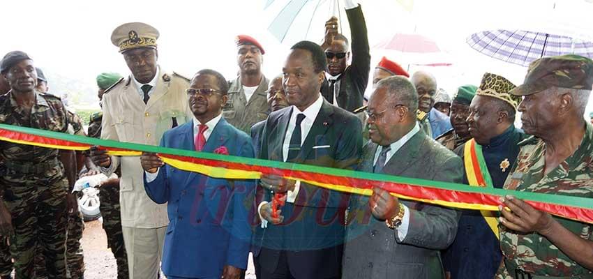 The highly awaited cutting of the symbolic ribbon for the Centre to go operational